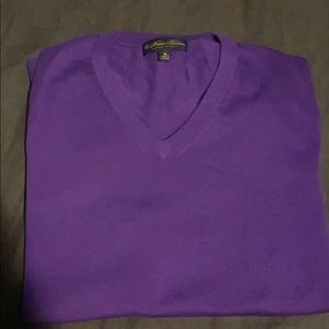 V neck supima cotton sweater